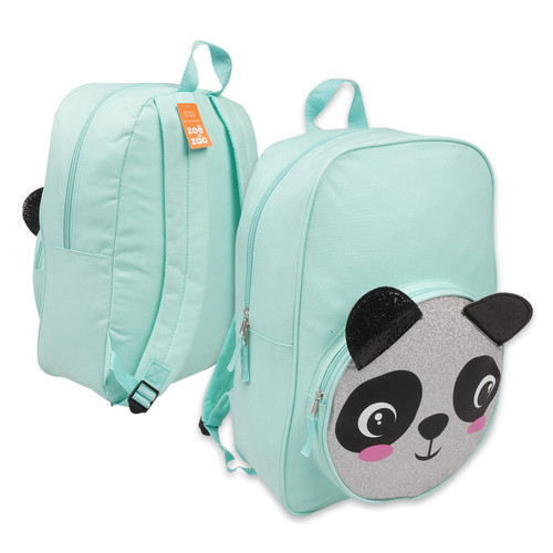Bulk ct (12) 16" Critter Panda Backpack - Aqua