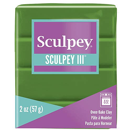 Sculpey III Polymer Clay Leaf Green 2 oz