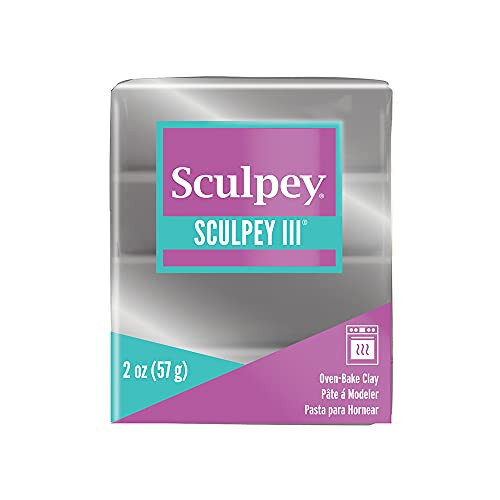 Sculpey III Polymer Silver 2 oz