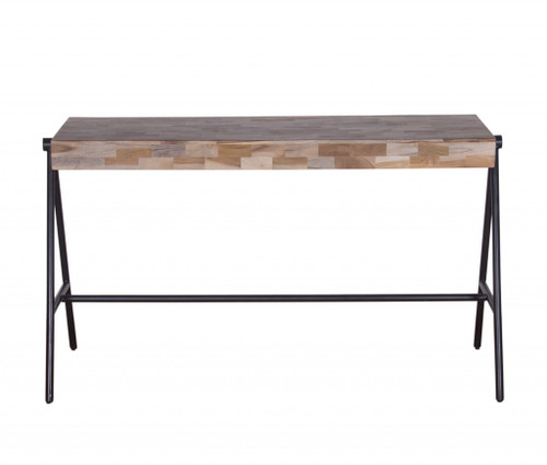 Natural Narrow A Frame Wood Table Desk