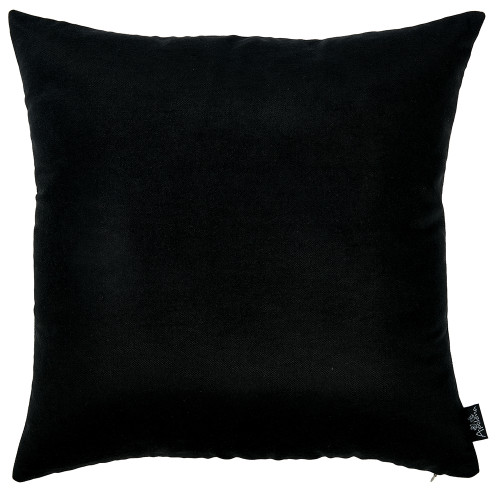 18"x18" Black Honey Decorative Throw Pillow Cover 2 pcs in set
