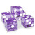 (5) New Violet 19mm Precision Dice w/Matching Serial #s