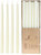 12-Piece 12" Unscented Taper Candles - Ivory