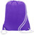 14" Basic Purple Drawstring Backpack