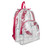 17" Eastsport Basic Clear Backpack - Red