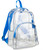 17" Eastsport Basic Clear Backpack - Blue