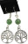 Green Aventurine Tree of Life earrings
