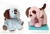 10" Pink & Blue Puppy Plush Toy