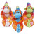 39" Mohawk Monkey Plush Toy - Assorted Colors