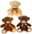 9.5" Bear with Ribbon Plush Toy - Assorted Colors