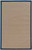 0.25" x 118" x 156" Wool and Latex Brown and Blue Wool Rug