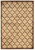 0.5" x 24" x 36" Polyester and Latex Beige Polyester Rug