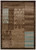 0.5" x 23" x 34" Polypropylene and Latex Brown and Blue Polypropylene Power Loomed Rug