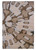 0.5" x 60" x 91" Polypropylene and Latex Brown and Beige Power Loomed Rug