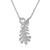 Sterling Silver Pearl Leaf Necklace