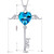 Bermuda Blue Flying is the Key to Love 18" Necklace