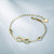 Infinite Pendant 18K Gold Plated Bracelet