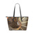 Shoulder Tote Bag, Brown Gradient Staircase Style Leather Tote Bag