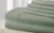 0.2" x 102" x 106" Cotton and Polyester Green 6 Piece King Size Sheet Set