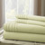 0.2" x 102" x 106" Cotton and Polyester Green 4 Piece California King Size Sheet Set