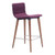 16" X 18.9" X 34.3" 2 Pcs Purple Polyblend Counter Chair
