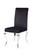 17" X 20" X 44" Fabric Stainless Steel Upholstered Seat Side Chair Set2