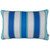 12"x 20" Blue Marine Lumbar Stripes Decorative Throw Pillow Cover