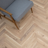 V4 Tundra Herringbone Seashell Oak Brushed & Colour Oiled Rustic Oak Engineered Wood Flooring