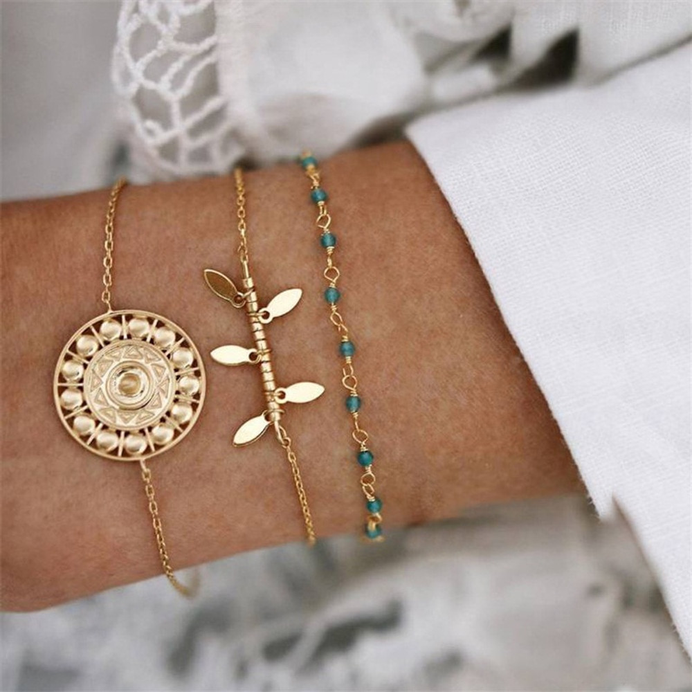 European American Fashion Bohemian Layered Beaded Bracelets Elastic Ethnic  Bracelets for Women Female Bangle Bracelet – the best products in the Joom  Geek online store