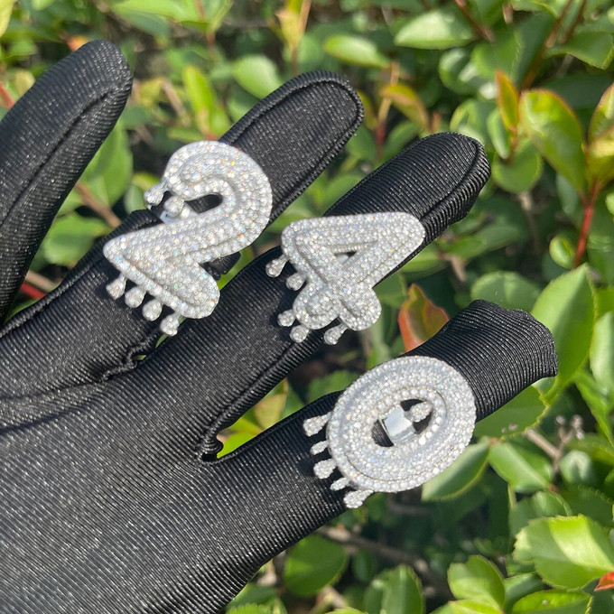 Make a Statement: Why Dripped Ice Custom Initial Letter Prong Set Stone Adjustable Rings Are a Must-Have