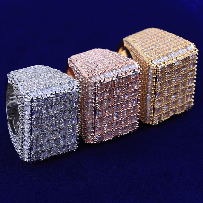 Unveiling Iced Brigade: Why VVS Diamond CZ 24k 925 Silver Rose Gold Hip Hop Rings Are a Must-Have