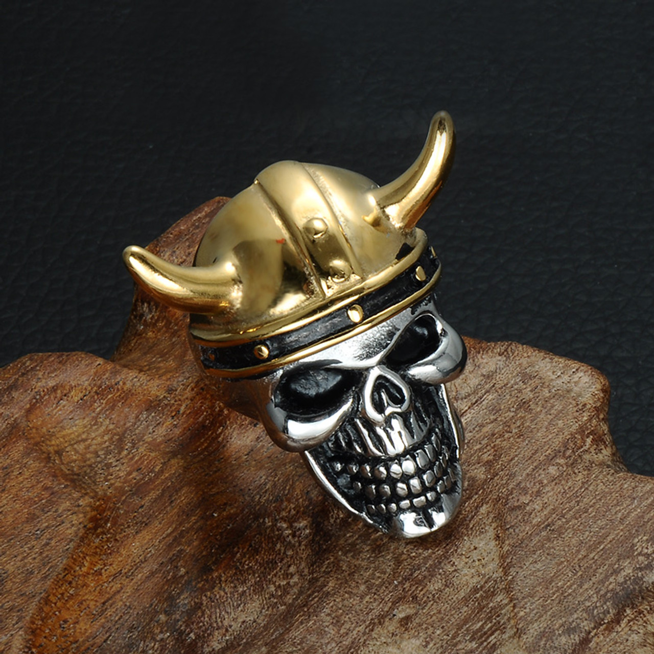 skull head ring