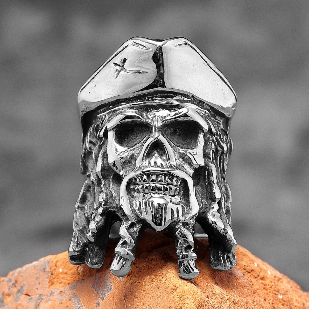 PIRATE Skull Ring CRAZY PIG | angeloawards.com