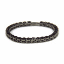 Men's Iced Out Simulated Diamond 1 Row Tennis Chain Bracelets