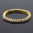 Men's Iced Out Simulated Diamond 1 Row Tennis Chain Bracelets
