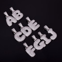 Iced Initials | 24k Gold .925 Silver Micro Pave Flooded Ice Hip Hop Letter Pendants