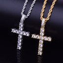 22k Gold .925 Silver Classic Cross Pendant