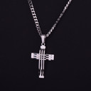 Trinity Cross | Gold Silver Over No Fade Stainless Steel Pendant Chain Necklace