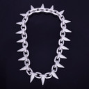 Mens Iced Out Heavy Hip Hop Punk Rivet Choker Style Bling AAA Lab Diamond Hip Hop Chain Necklace