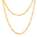 Gold Silver 4mm 6mm 316L Stainless Steel Figaro Link Hip Hop Chain Link Necklace