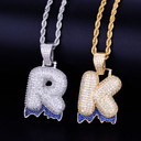 Drip Drop Initial Pendant Chains