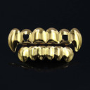 New Classic Hollow Heart n Square love Vampire Teeth Fang 14k Gold Grillz