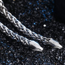 4mm 925 Sterling Silver Solid Men's Franco Link Hip Hop Chain Necklaces