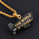 THE WORLD IS YOURS SCARFACE PENDANT