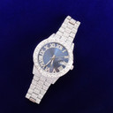 Mens Flooded Ice Deluxe Big Business Hip Hop Iced Bezel Watches