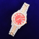 Mens Flooded Ice Deluxe Big Business Hip Hop Iced Bezel Watches