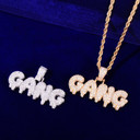 The Gang | Flooded Ice Drip Drop Prong Set Hip Hop Pendant