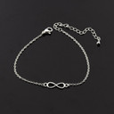 Ladies Life Hope Stainless Steel Chain Infinity Minimalist Bracelets