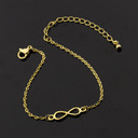 Ladies Life Hope Stainless Steel Chain Infinity Minimalist Bracelets