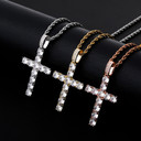 Flooded Ice High Quality Original Classic Hip Hop Cross Pendant Chain Necklace